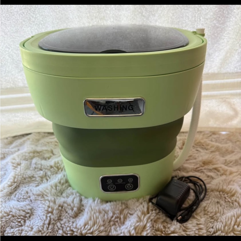 🫧SOLD!!Portable Mini Washing Machine in Green 15L🪣 - Picture 4 of 9